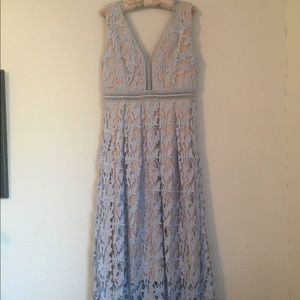 Romeo + Juliet lace detail midi dress